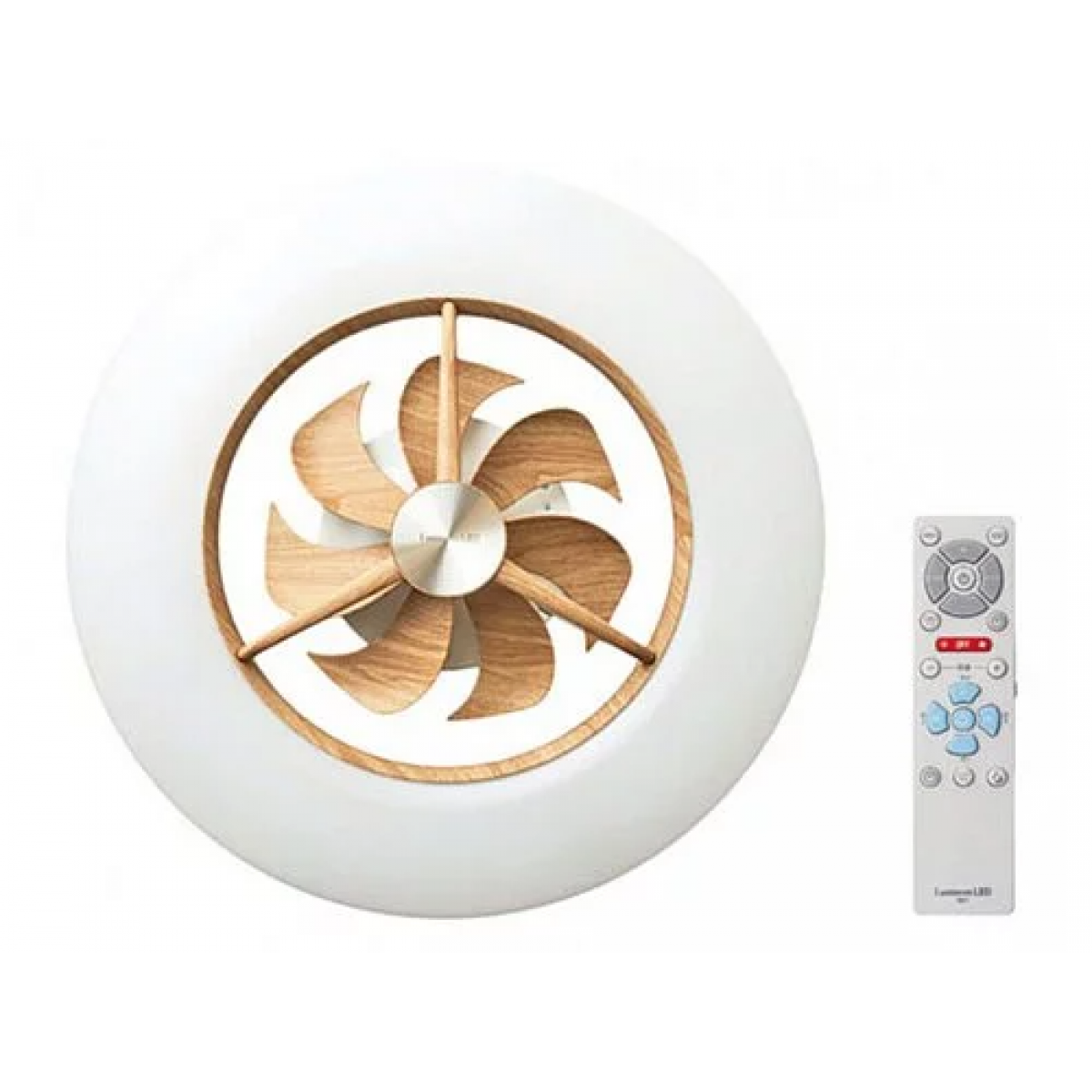 Doshisha DCEA-12CL-LW 24吋 日本現代LED天花扇燈 (木紋色)